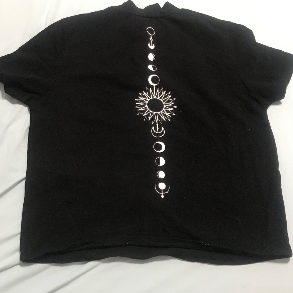 Moon Phase Crop Top from Hot topic